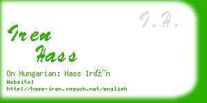 iren hass business card